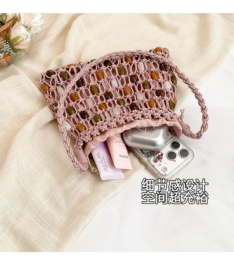 Tas Selempang Wanita Bahan PU Sintetis Motif Print Warna Beige Bentuk Kotak Tali Grosir Import
