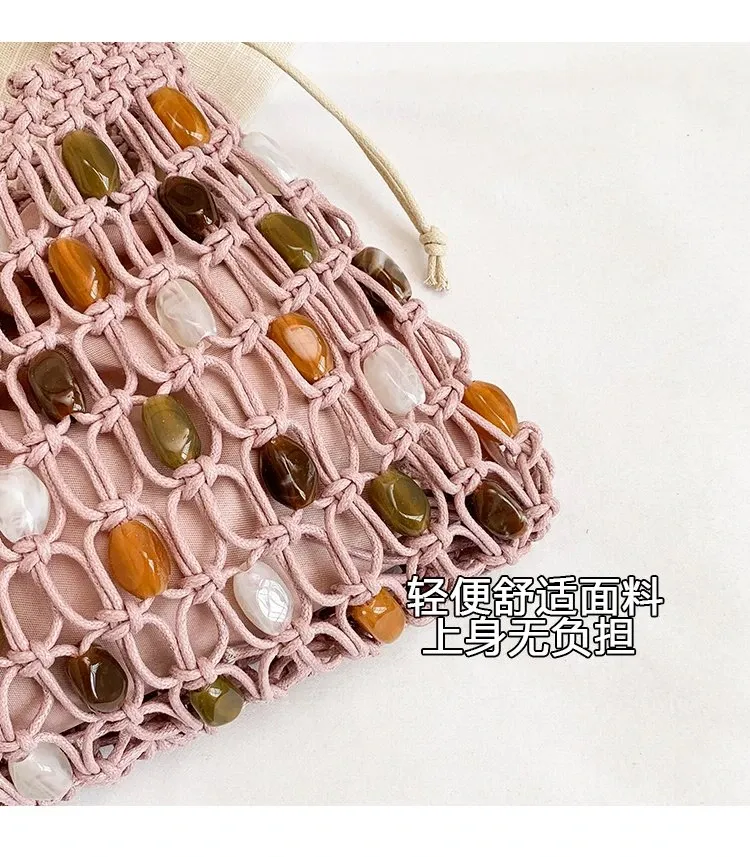 Tas Selempang Wanita Bahan PU Sintetis Motif Print Warna Beige Bentuk Kotak Tali Grosir Import