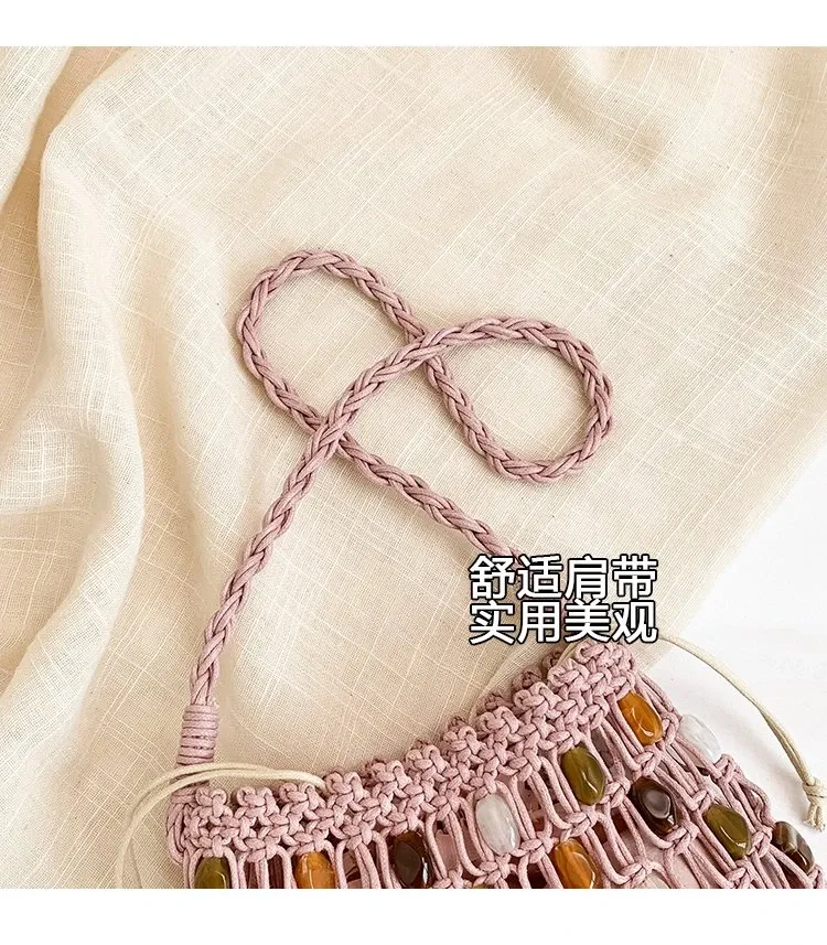 Tas Selempang Wanita Bahan PU Sintetis Motif Print Warna Beige Bentuk Kotak Tali Grosir Import