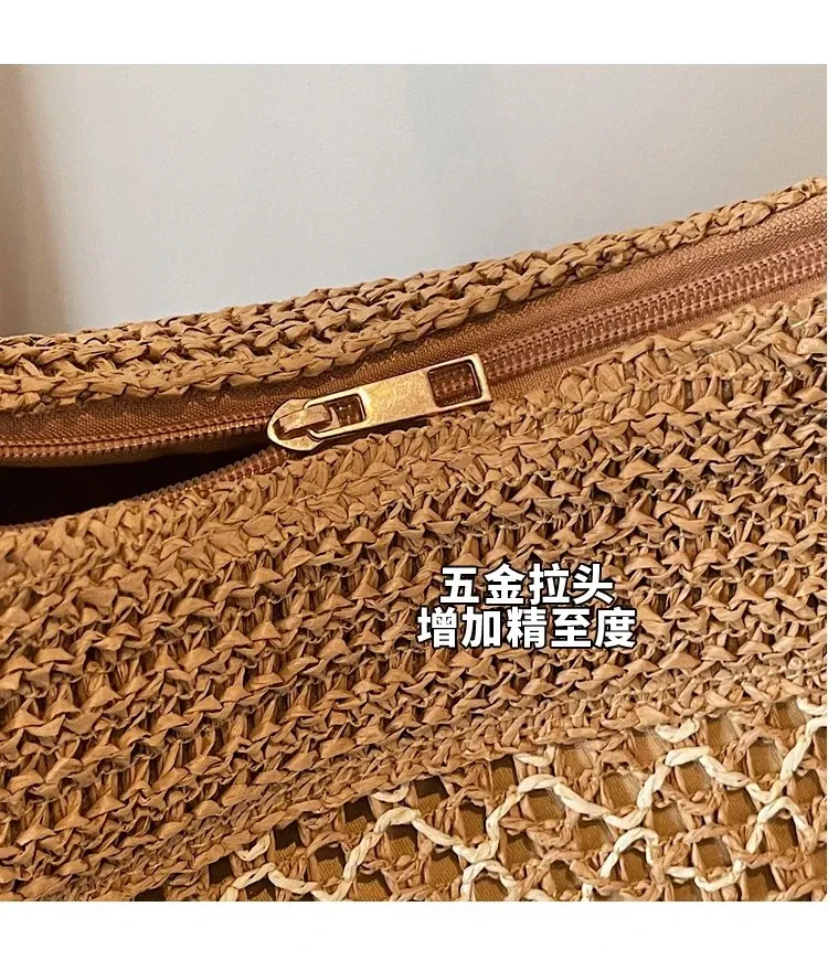 Tas Selempang Wanita Bahan PU Sintetis Tekstur Anyam Model Hobo Tali Lebar Grosir Import