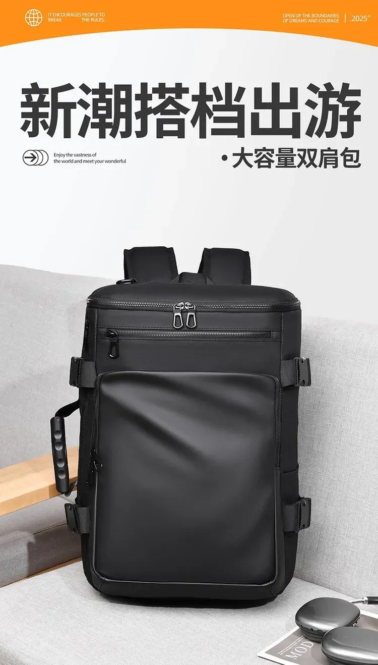 Tas Ransel Wanita Bahan Oxford Polos Warna Hitam Bentuk Kotak Tali Lebar Pilihan Reseller