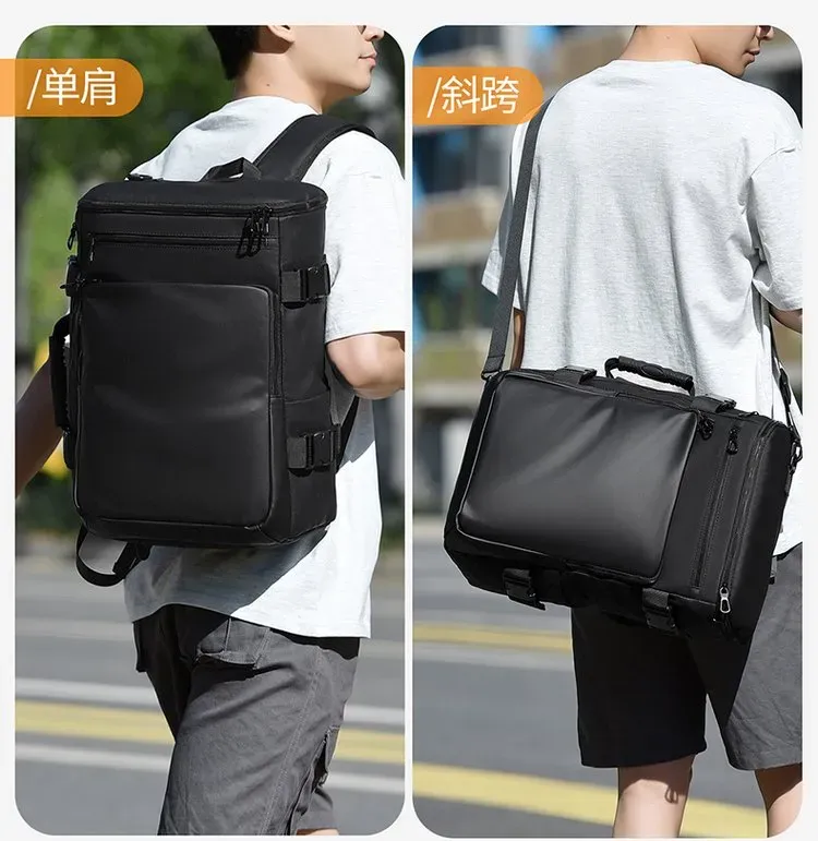 Tas Ransel Wanita Bahan Oxford Polos Warna Hitam Bentuk Kotak Tali Lebar Pilihan Reseller