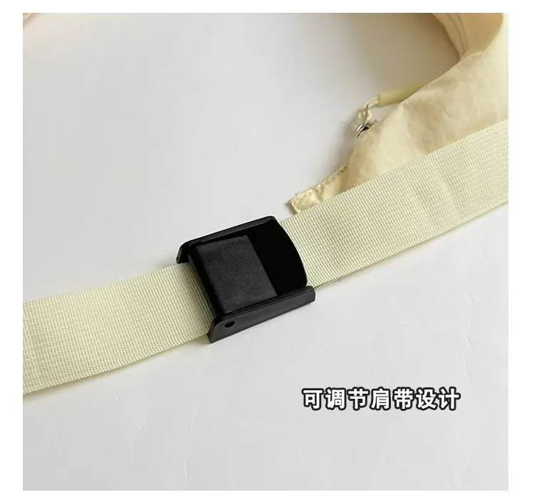 Tas Selempang Wanita Bahan Kain Polos Model Hobo Tali Panjang Resleting Grosir Import