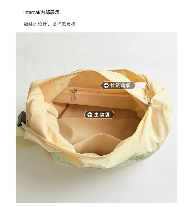 Tas Selempang Wanita Bahan Kain Polos Model Hobo Tali Panjang Resleting Grosir Import