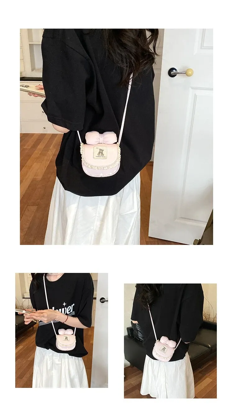 Tas Selempang Wanita Bahan PU Sintetis Polos Warna Pink Bentuk Kotak Tali untuk Jualan Online