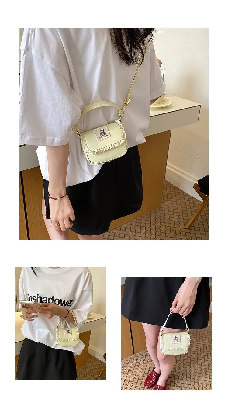 Tas Selempang Wanita Bahan PU Sintetis Polos Warna Pink Bentuk Kotak Tali Koleksi Reseller