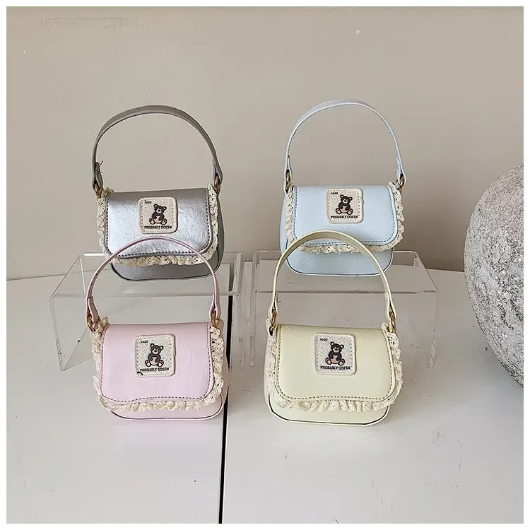 Tas Selempang Wanita Bahan PU Sintetis Polos Warna Pink Bentuk Kotak Tali Koleksi Reseller