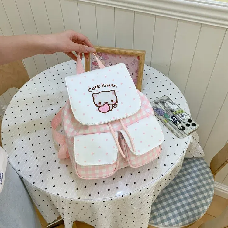 Tas Ransel Wanita Bahan PU Sintetis Polos Warna Putih Bentuk Kotak Tali Lebar Model Import