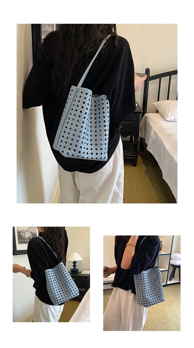Tas Selempang Wanita Bahan PU Sintetis Motif Polkadot Warna Putih Bentuk Kotak Stok Grosir