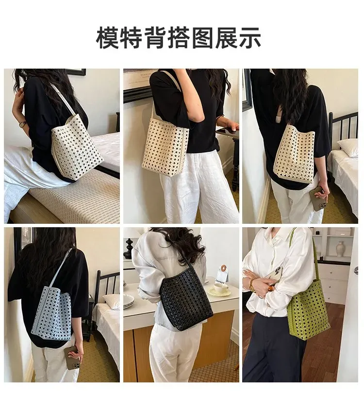 Tas Selempang Wanita Bahan PU Sintetis Motif Polkadot Warna Putih Bentuk Kotak Stok Grosir