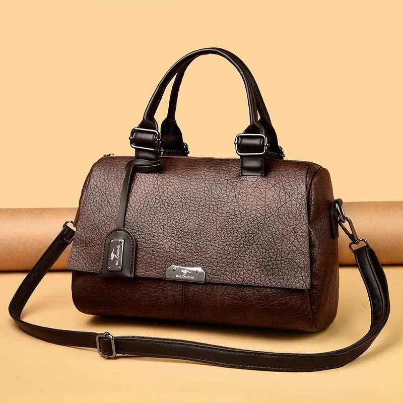 Tas Selempang Wanita Bahan PU Sintetis Polos Warna Hitam Bentuk Kotak Tali Katalog Grosir