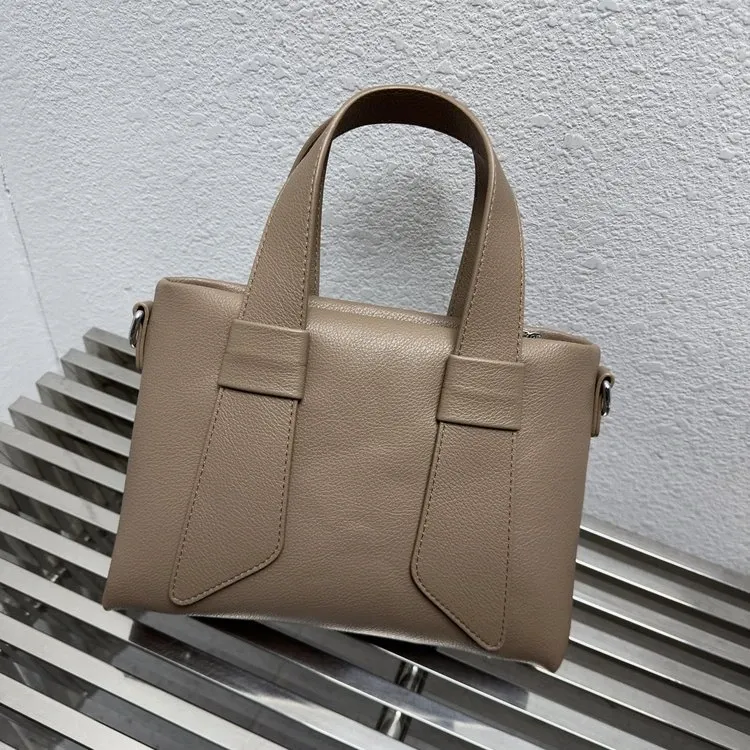 Tas Selempang Wanita Bahan PU Sintetis Polos Warna Hitam Bentuk Kotak Tali Lebar Warna Pink