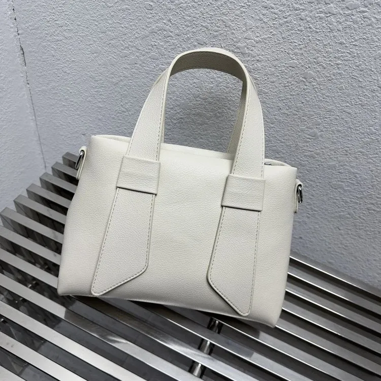 Tas Selempang Wanita Bahan PU Sintetis Polos Warna Hitam Bentuk Kotak Tali Lebar Warna Pink