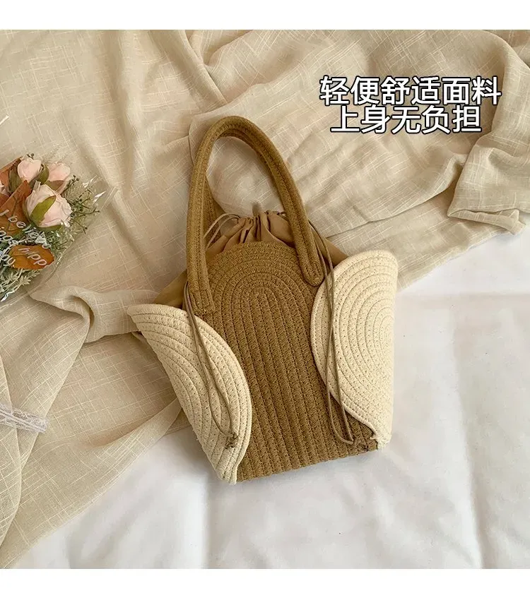 Tas Selempang Wanita Bahan PU Sintetis Polos Warna Putih Bentuk Bulat Tali Stok China