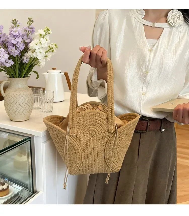Tas Selempang Wanita Bahan PU Sintetis Polos Warna Putih Bentuk Bulat Tali Stok China
