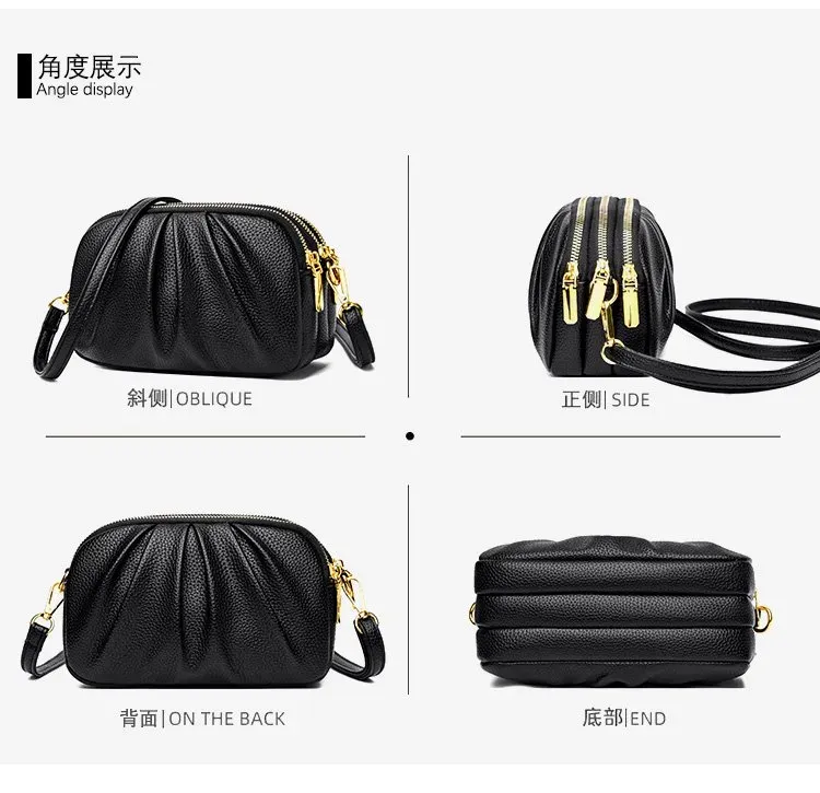 Tas Selempang Wanita Bahan PU Sintetis Polos Warna Cokelat Bentuk Kotak Tali Grosir Import