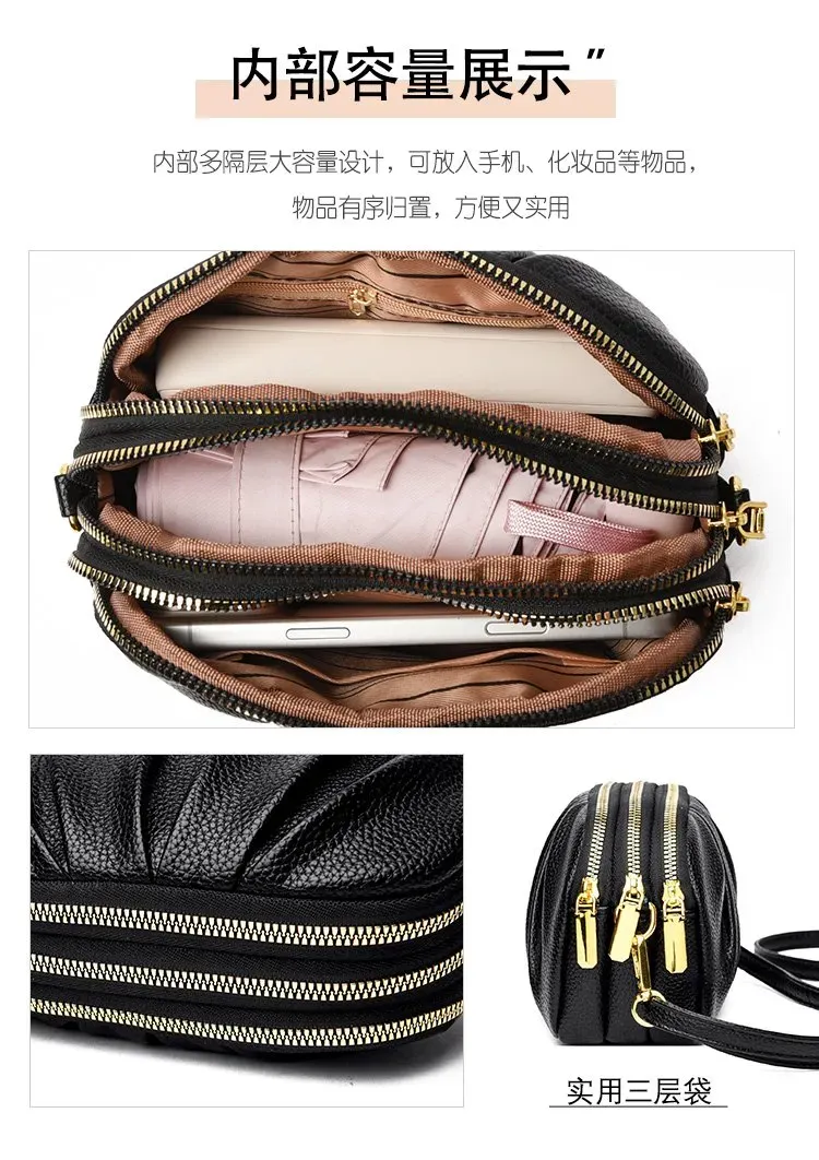 Tas Selempang Wanita Bahan PU Sintetis Polos Warna Cokelat Bentuk Kotak Tali Grosir Import