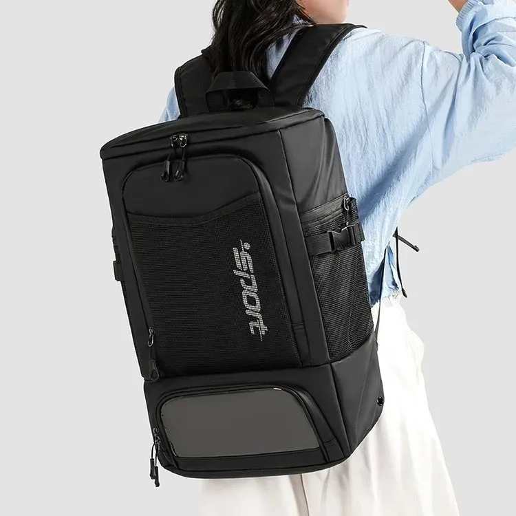 Tas Ransel Wanita Bahan Nylon Polos Warna Hitam Bentuk Kotak Tali Lebar Resleting Stok China