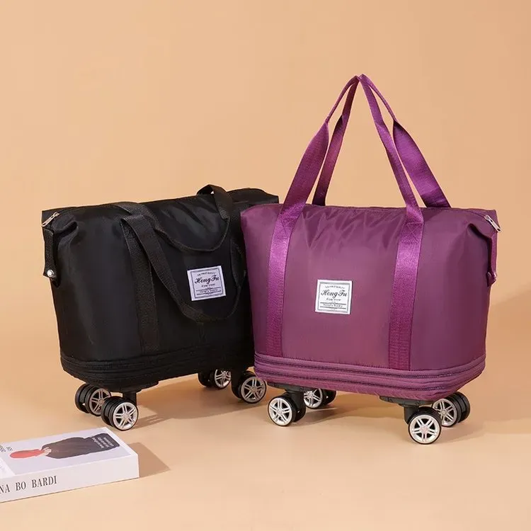 Tas Ransel Wanita Bahan Nylon Polos Warna Hitam Bentuk Kotak Tali Lebar Resleting Stok China