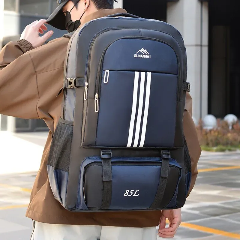 Tas Ransel Wanita Bahan Oxford Polos Warna Hitam Bentuk Kotak Tali Lebar Grosir Import
