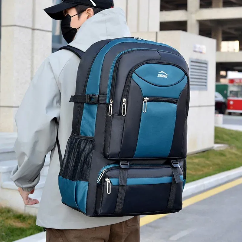 Tas Ransel Wanita Bahan Oxford Polos Warna Hitam Bentuk Kotak Tali Lebar Grosir Import