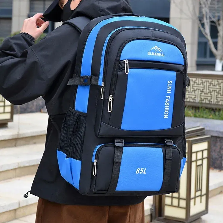 Tas Ransel Wanita Bahan Oxford Polos Warna Hitam Bentuk Kotak Tali Lebar Grosir Import
