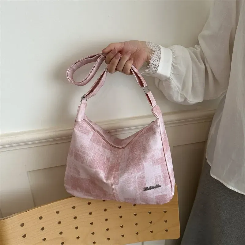 Tas Selempang Wanita Bahan PU Sintetis Polos Warna Biru Bentuk Kotak Tali Stok Grosir