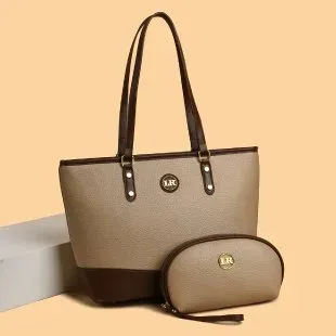 Tas Selempang Wanita Bahan PU Sintetis Polos Bentuk Kotak Tali Lebar Resleting untuk Toko