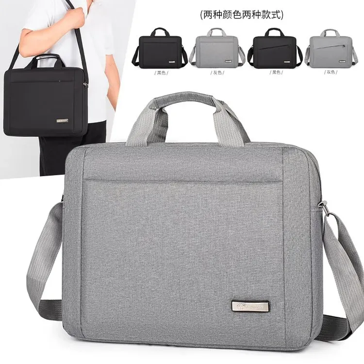 Tas Selempang Wanita Bahan Nylon Polos Warna Abu-Abu Bentuk Kotak Tali Panjang Warna Hitam