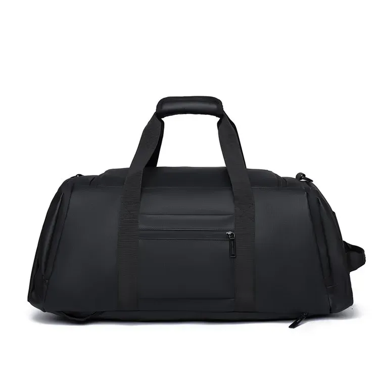 Tas Selempang Pria Tahan Air Warna Hitam Bentuk Kotak Tali Lebar Resleting Grosir Import