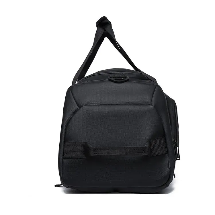 Tas Selempang Pria Tahan Air Warna Hitam Bentuk Kotak Tali Lebar Resleting Grosir Import