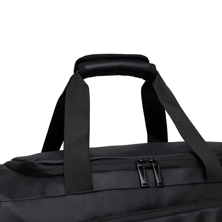 Tas Selempang Pria Tahan Air Warna Hitam Bentuk Kotak Tali Lebar Resleting Grosir Import