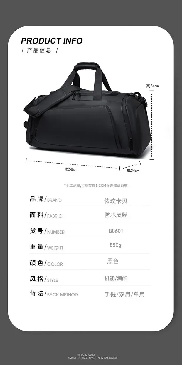 Tas Selempang Pria Tahan Air Warna Hitam Bentuk Kotak Tali Lebar Resleting Grosir Import