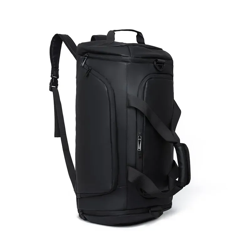 Tas Selempang Pria Tahan Air Warna Hitam Bentuk Kotak Tali Lebar Resleting Grosir Import