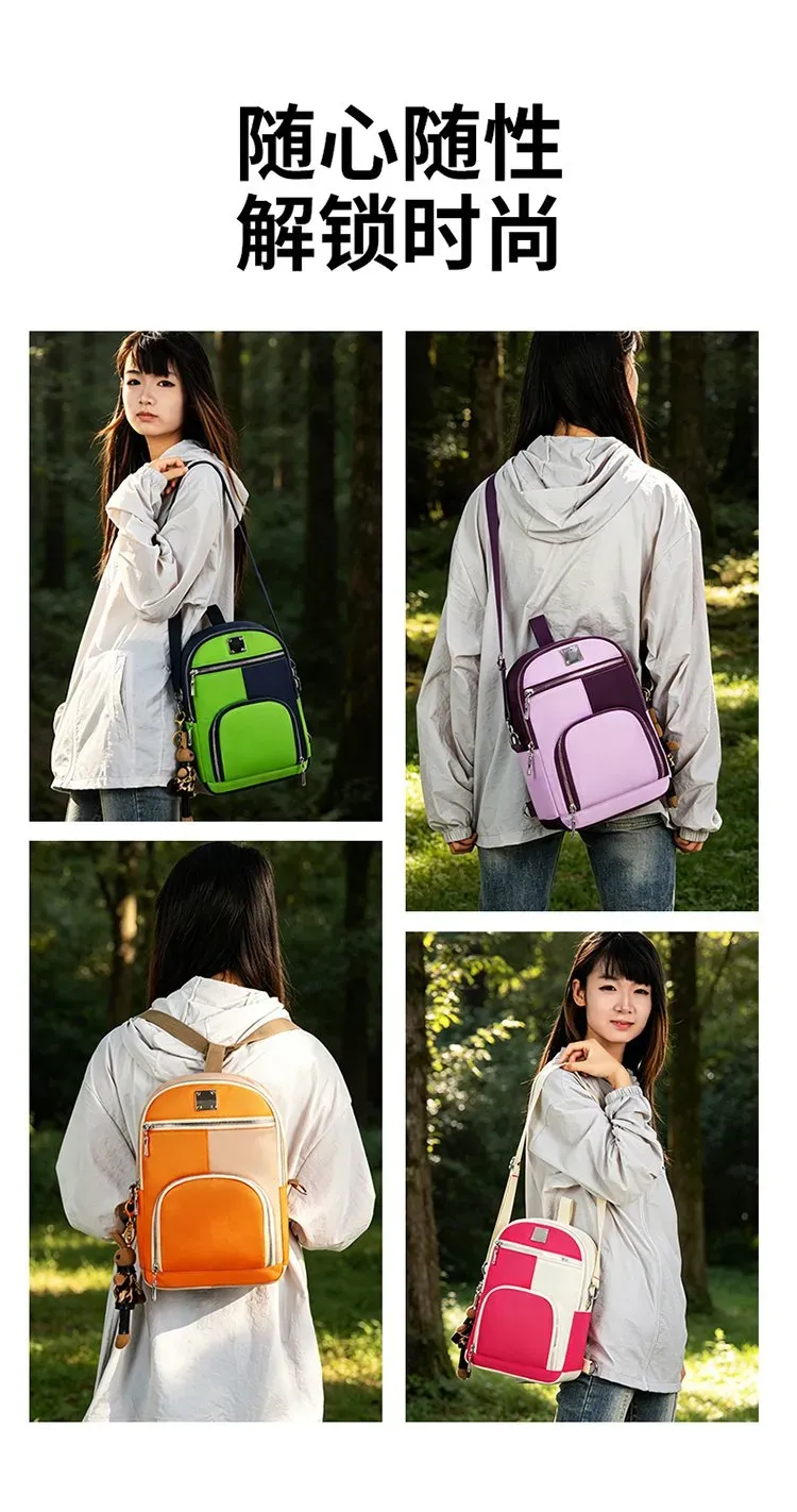 Tas Selempang Wanita Bahan PU Sintetis Polos Warna Pink Bentuk Kotak Tali Lebar Resleting